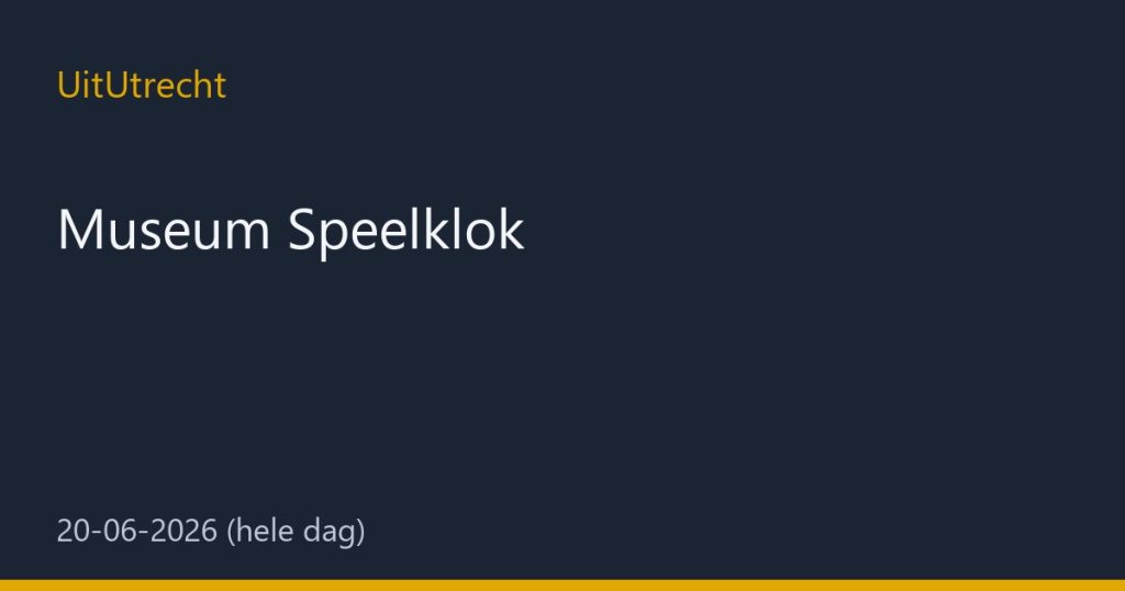 Museum Speelklok