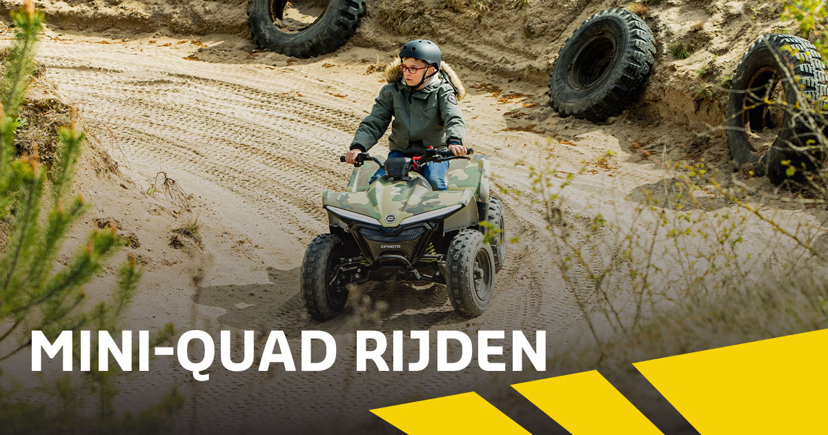 Nieuw: mini-quad rijden voor kids