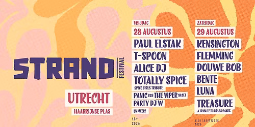 Festival Strand 2026 — Muziek in Utrecht