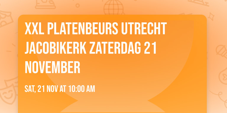 XXL Platenbeurs Utrecht in de Jacobikerk — markt-eten in Utrecht