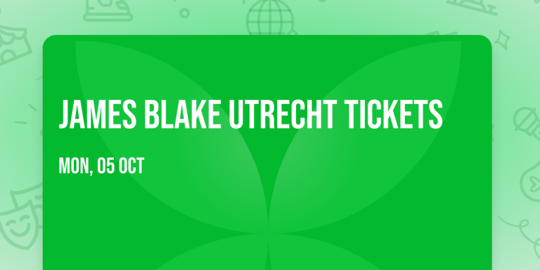 James Blake – TivoliVredenburg — Muziek in Utrecht