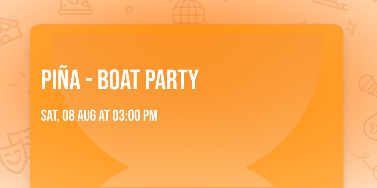 Boot op de Utrechtse grachten bij zonsondergang, bezet met feestgangers die dansen op muziek tijdens PIÑA's boat party