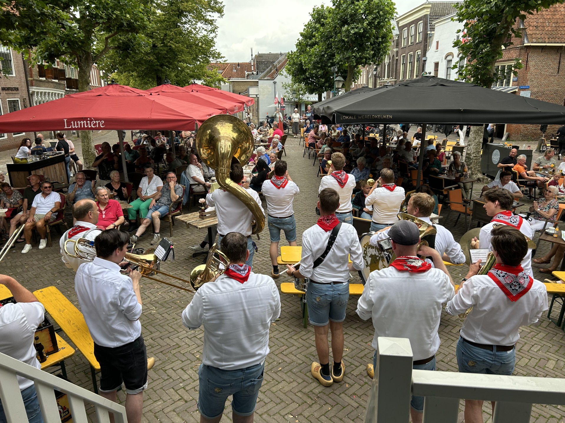 Muziek op de markt in Oudewater